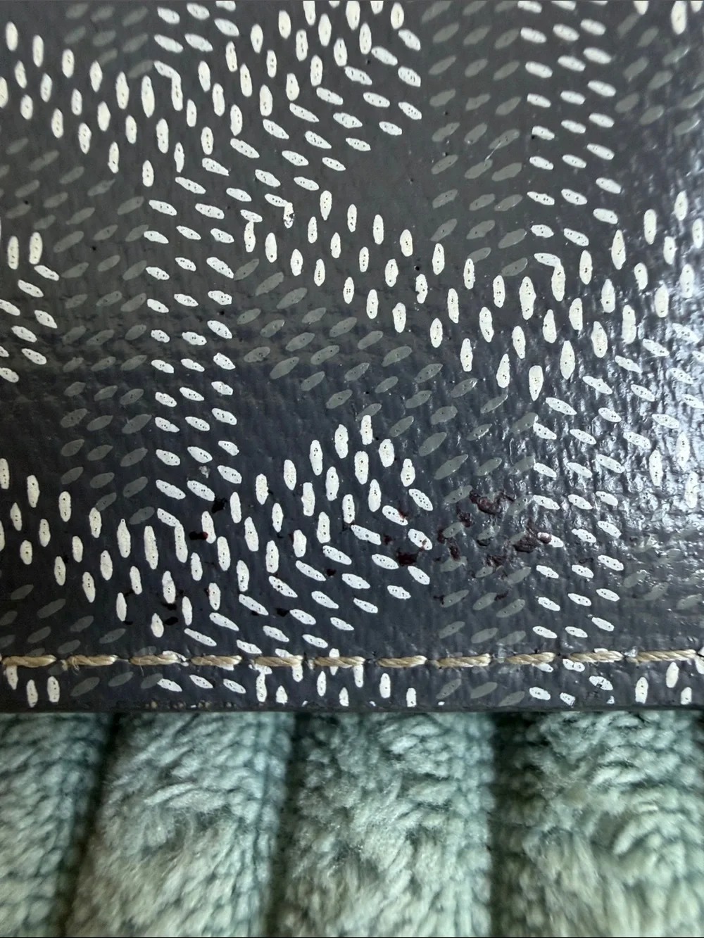 Goyard Gray Chevron Bifold Wallet